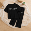 😍🖤 **طقم New York Oversize للبنات – أسود أنيق ومريح** ✨💖